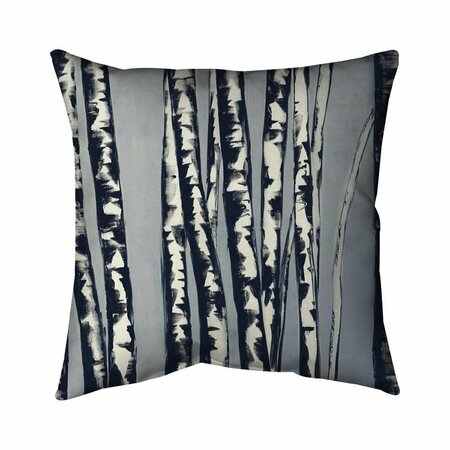 FONDO 26 x 26 in. Abstract Birch Forest-Double Sided Print Indoor Pillow FO2778199